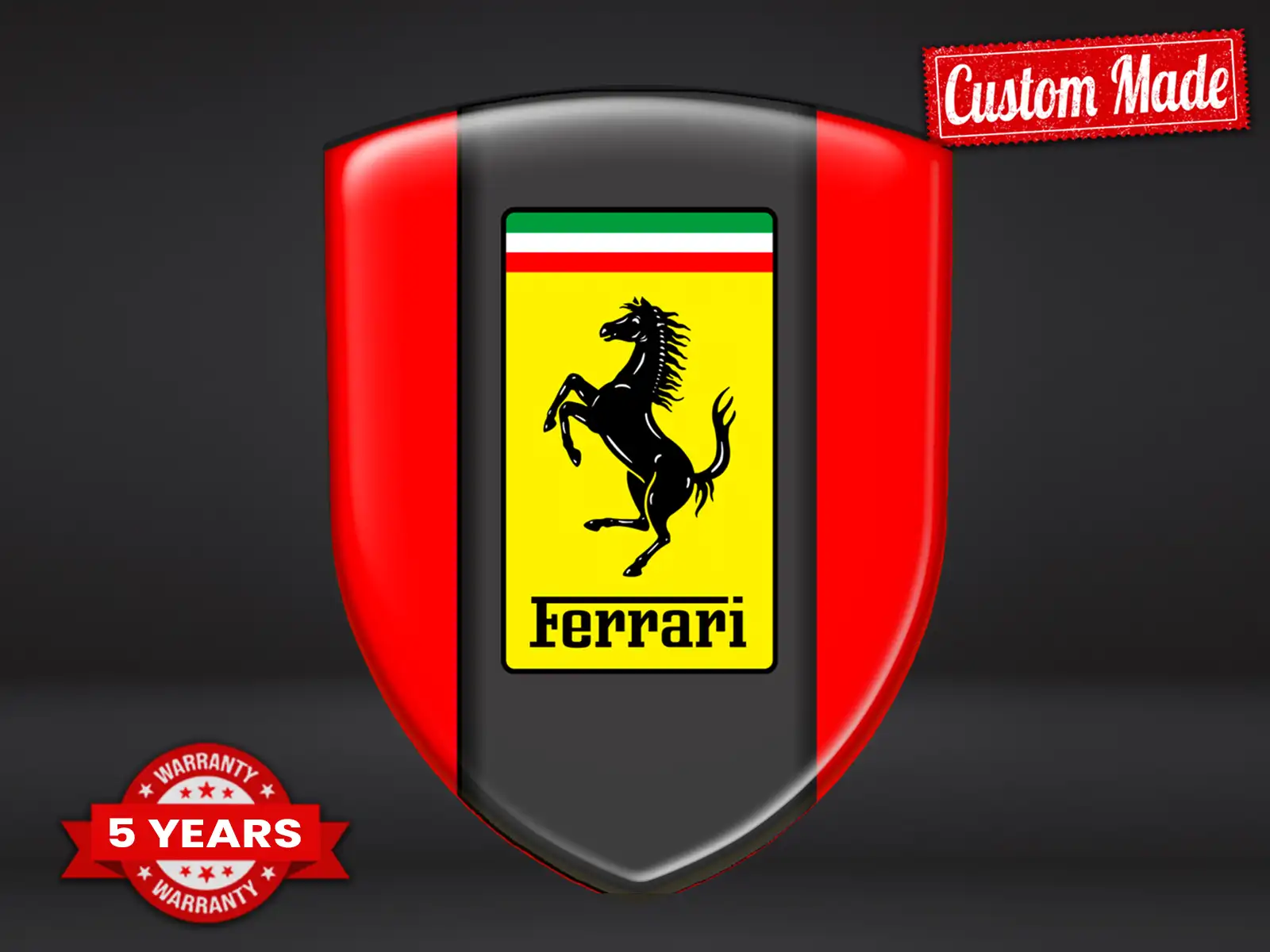 Ferrari Adesivi Lunotto Auto Universali Standard di Pregio